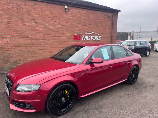 Audi A4 2.0 A4 S LINE 211 TFSI Red 4dr Saloon Saloon Petrol Red