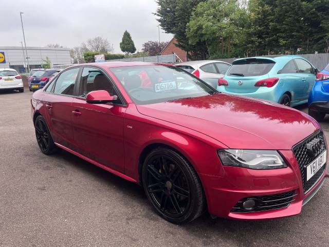 2011 Audi A4 2.0 A4 S LINE 211 TFSI Red 4dr Saloon