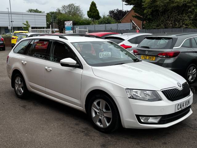 2014 Skoda Octavia 1.6 TDI CR SE White 5dr Estate, £0 TAX, 75 MPG, 1 OWNER