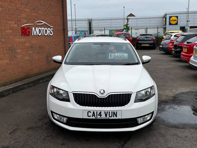 2014 Skoda Octavia 1.6 TDI CR SE White 5dr Estate, £0 TAX, 75 MPG, 1 OWNER