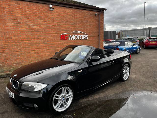 2011 BMW 1 Series 2.0 118d M Sport Black 2dr Convertible, PART EX + FINANCE AVAILABLE