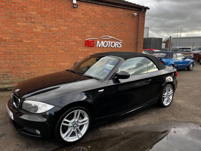 2011 BMW 1 Series 2.0 118d M Sport Black 2dr Convertible, PART EX + FINANCE AVAILABLE