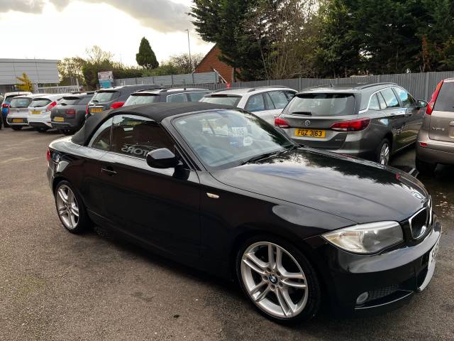 2011 BMW 1 Series 2.0 118d M Sport Black 2dr Convertible, PART EX + FINANCE AVAILABLE