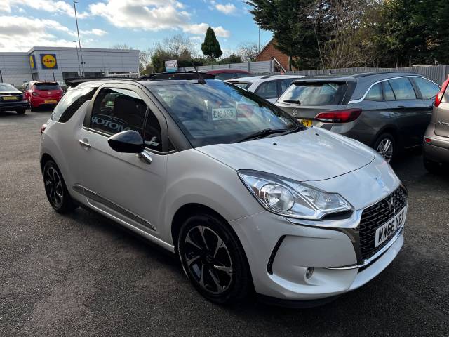 2016 Ds Ds 3 1.6 BlueHDi Elegance White 2dr Cabriolet, £0 TAX, 80 MPG, 1 OWNER