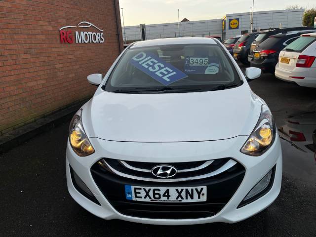 2014 Hyundai i30 1.6 CRDi Blue Drive Active White 5dr Hatch £0 TAX 76 MPG