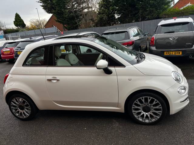 2016 Fiat 500 1.2 Lounge White 3dr Hatch, ONLY 25k MILES £20 TAX 60 MPG