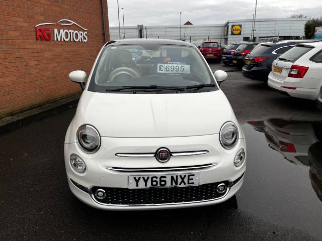 2016 Fiat 500 1.2 Lounge White 3dr Hatch, ONLY 25k MILES £20 TAX 60 MPG