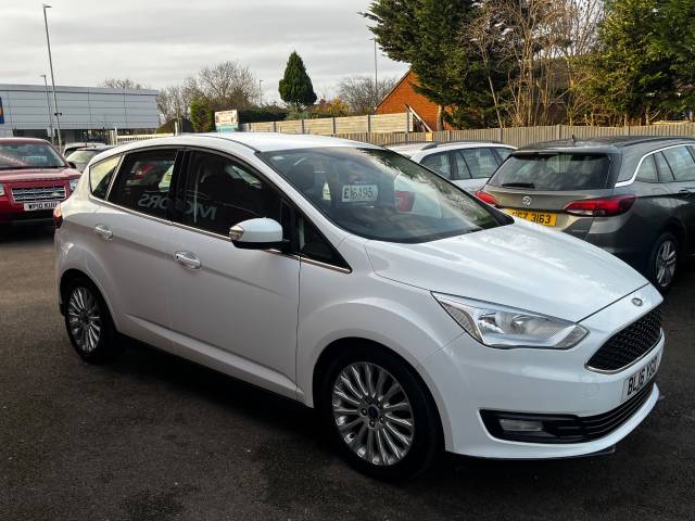 2016 Ford C-MAX 1.0 EcoBoost Zetec White 5dr MPV, 1 OWNER F.S.H.