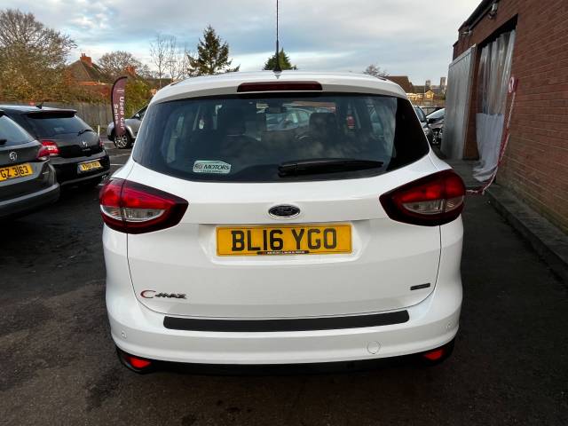 2016 Ford C-MAX 1.0 EcoBoost Zetec White 5dr MPV, 1 OWNER F.S.H.