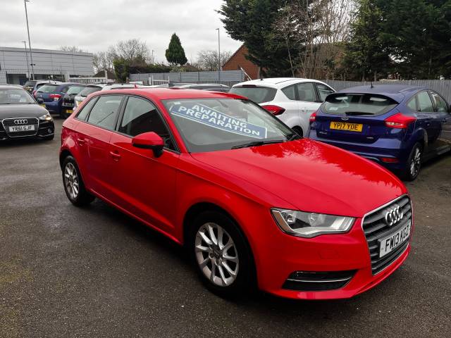 2013 Audi A3 1.6 TDI SE Red 5dr Hatch, £0 TAX, 75 MPG