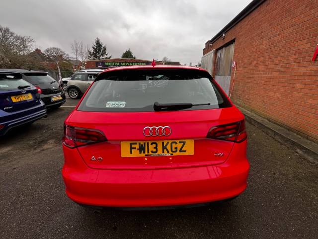 2013 Audi A3 1.6 TDI SE Red 5dr Hatch, £0 TAX, 75 MPG