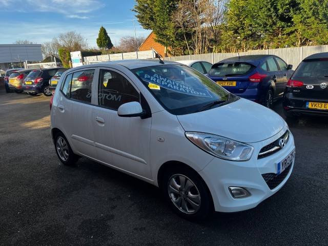 2013 Hyundai i10 1.2 ACTIVE WHITE 5dr HATCH, ONLY 30k MILES F.SH