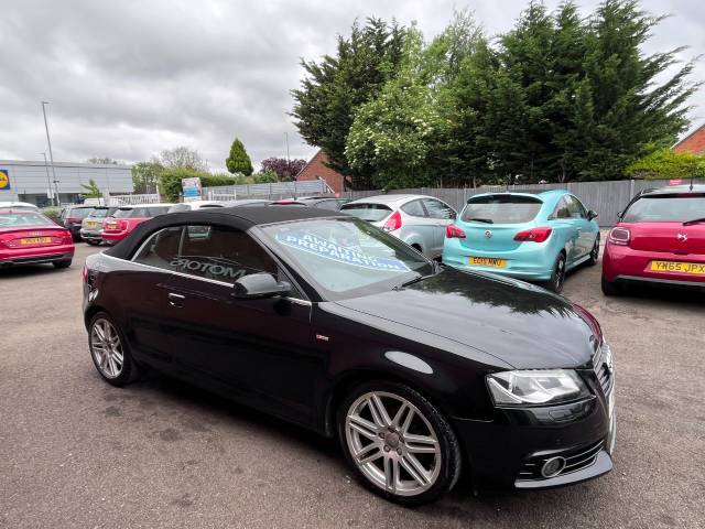 2011 Audi A3 2.0 TDI S Line AUTO Black 2dr Cabriolet