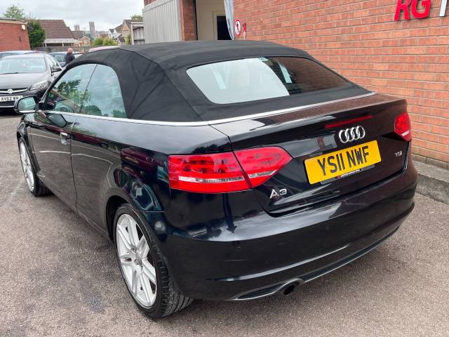 2011 Audi A3 2.0 TDI S Line AUTO Black 2dr Cabriolet