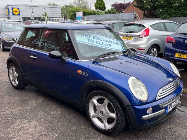 2002 Mini Hatchback 1.6 Cooper Blue 3dr Hatch, Full Mot, PX Welcome