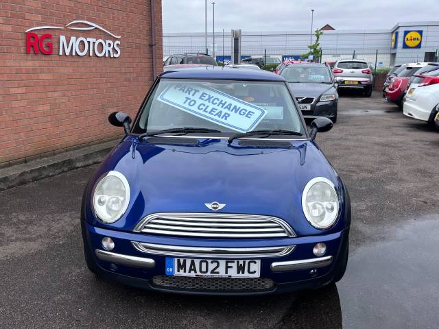 2002 Mini Hatchback 1.6 Cooper Blue 3dr Hatch, Full Mot, PX Welcome