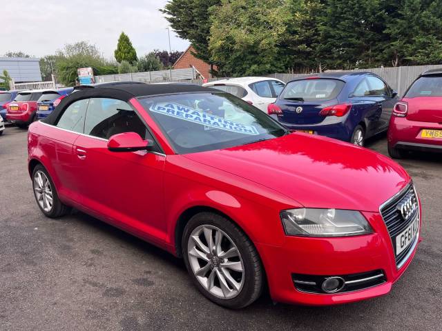 2011 Audi A3 2.0 TDI Sport Red 2dr Cabriolet, £35 TAX, 62 MPG