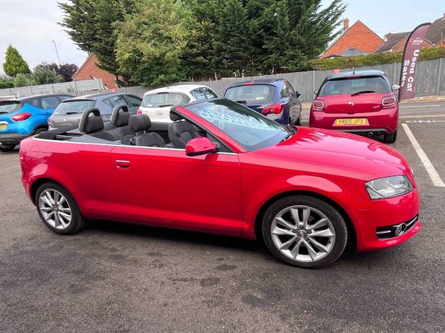 2011 Audi A3 2.0 TDI Sport Red 2dr Cabriolet, £35 TAX, 62 MPG
