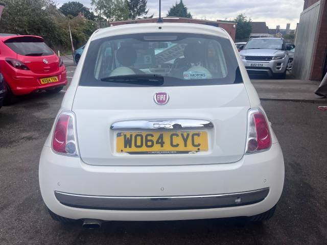 2015 Fiat 500 1.2 Lounge 3dr White 3dr Hatch, £35 TAX, 58 MPG,