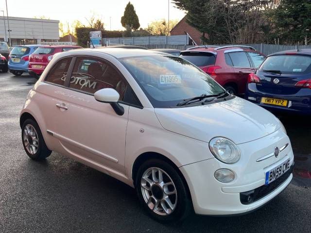 2010 Fiat 500 1.2 Sport White 3dr Hatch