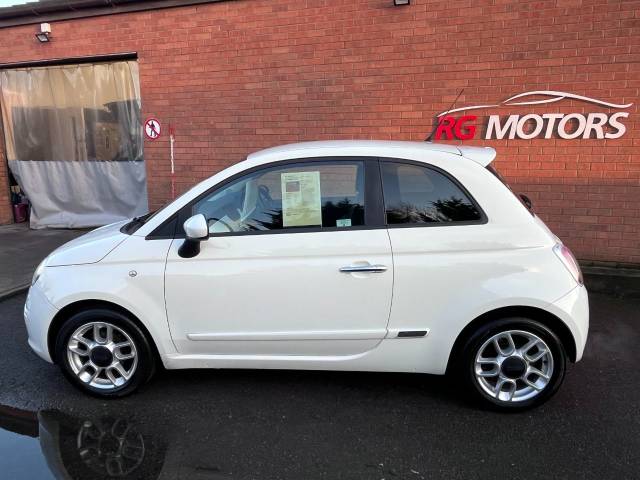 2010 Fiat 500 1.2 Sport White 3dr Hatch