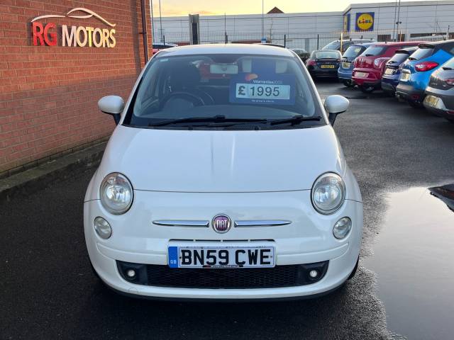 2010 Fiat 500 1.2 Sport White 3dr Hatch