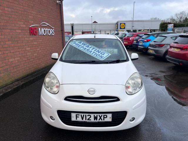 2012 Nissan Micra 1.2 Acenta White 5dr Hatch