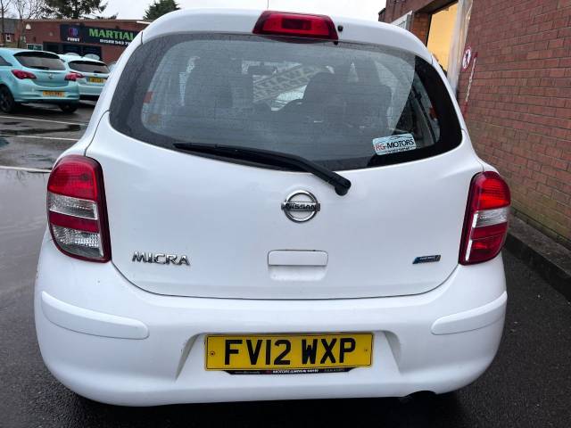 2012 Nissan Micra 1.2 Acenta White 5dr Hatch