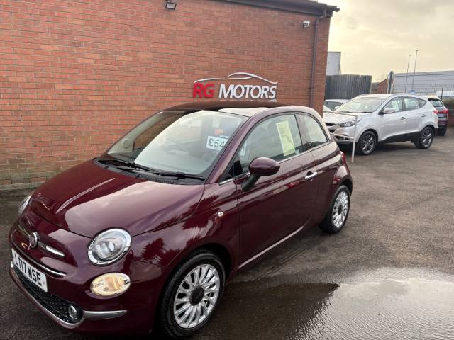 Fiat 500 1.2 Lounge 3dr Hatchback Petrol Red