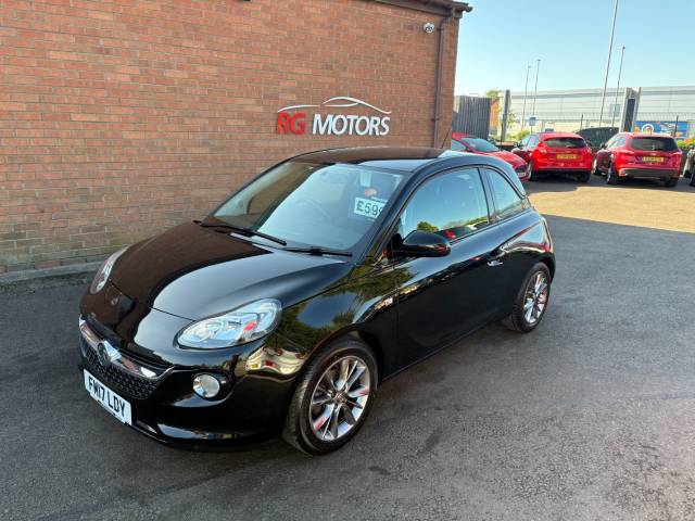Vauxhall Adam 1.2i Jam Black 3dr  Hatch Hatchback Petrol Black