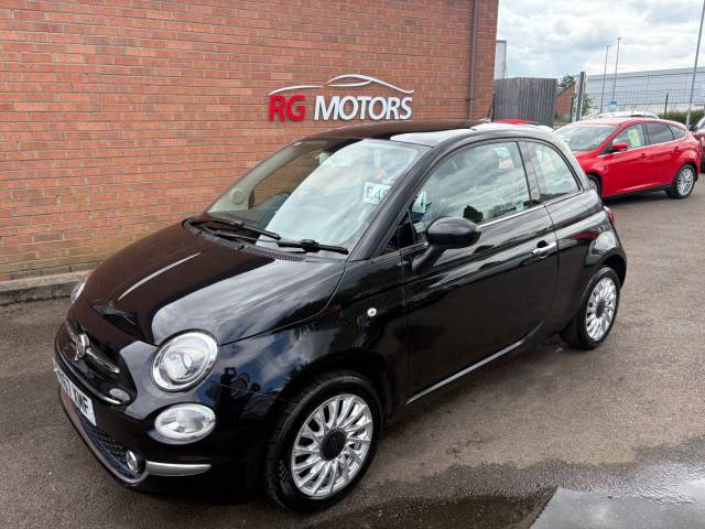 Fiat 500 1.2 Lounge Black 3dr Hatch Hatchback Petrol Black