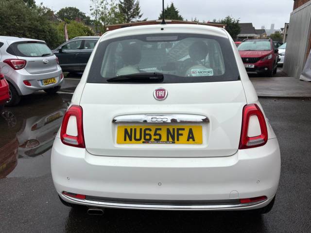 2015 Fiat 500 1.2 Lounge 3dr White 3dr Hatch, £20 Tax, 60 MPG,