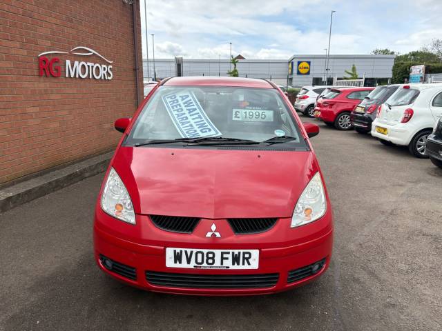 2008 Mitsubishi Colt 1.5 DI-D CZ2 Red 5dr Auto Hatch