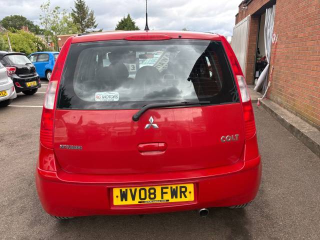 2008 Mitsubishi Colt 1.5 DI-D CZ2 Red 5dr Auto Hatch