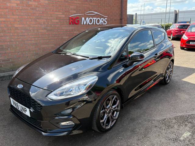 Ford Fiesta 1.0 EcoBoost ST-Line Black 3dr Hatch Hatchback Petrol Black