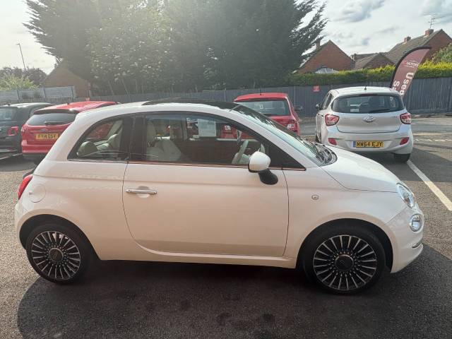 2015 Fiat 500 1.2 Lounge 3dr White 3dr Hatch, £20 Tax, 60 MPG,