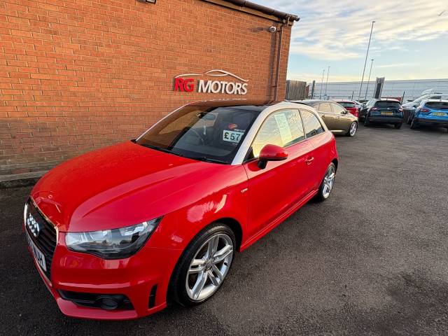 Audi A1 1.4 TFSI S Line 3dr Hatchback Petrol Red