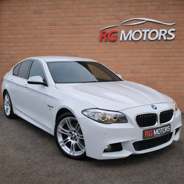BMW 5 Series 2.0 520d M Sport 4dr Saloon Diesel White