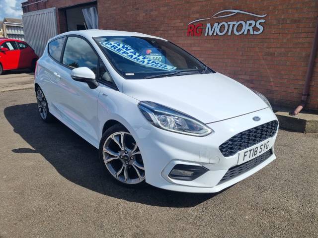 Ford Fiesta 1.0 EcoBoost 125 ST-Line 3dr Hatchback Petrol White