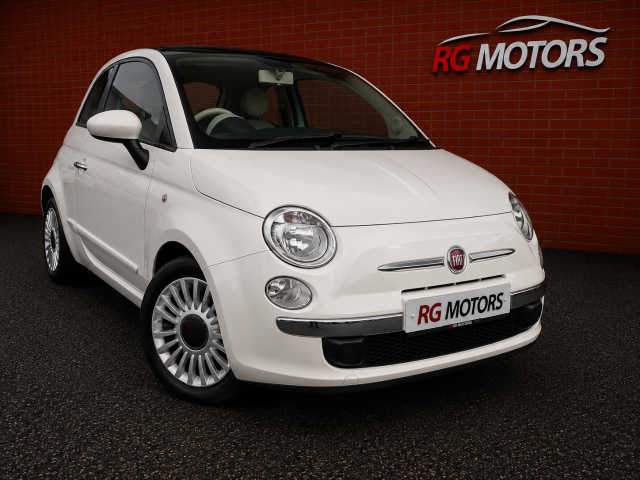 Fiat 500 1.2 Lounge 3dr [Start Stop] Hatchback Petrol White